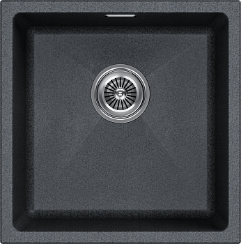 Кухонная мойка Paulmark LUMI 45UNI LU45-DG 46х46 цвет графит